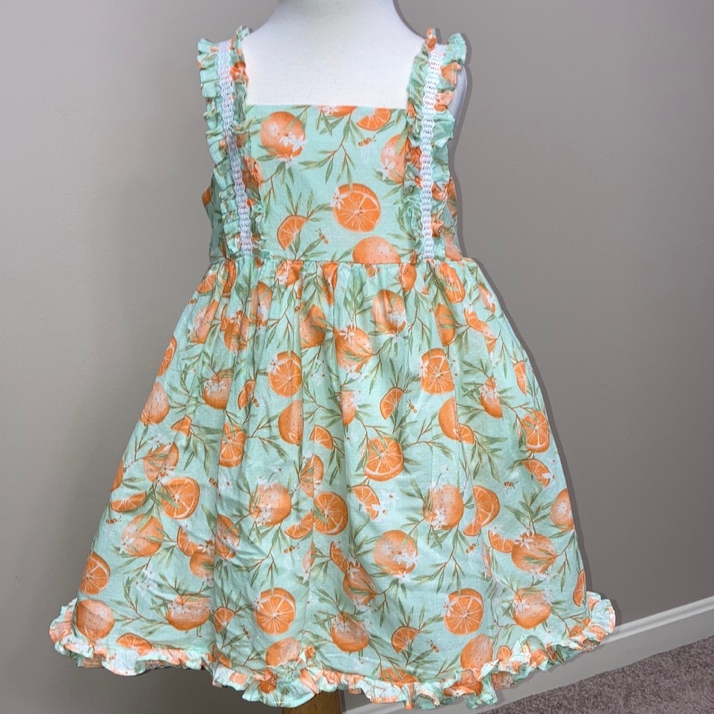 Joie orange print sundress size 6